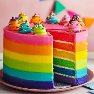 Vanilla Rainbow Cake